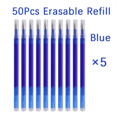 50 Teile/satz 0,7mm Löschbaren Stift Refill Stange Magie Löschbaren Gel Stift Blau Schwarz Tinte 8 Farbe Büro Schreibwaren schreiben Liefert