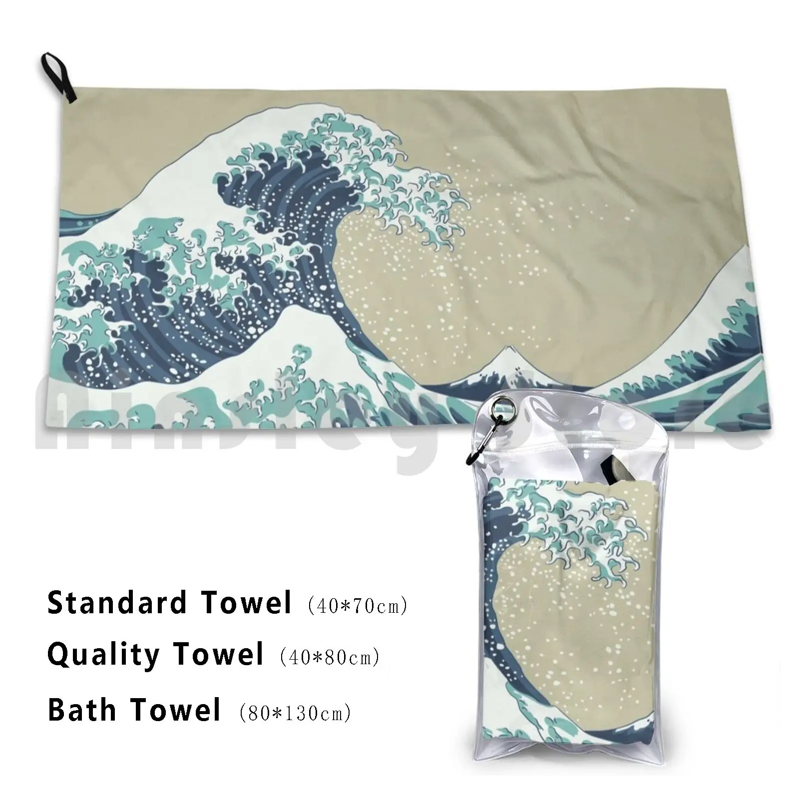 The Great Wave Off Kanagawa Bath Towel Beach Cushion The Great Wave Off Kanazawa The Great Wave The Wave Ukiyo E