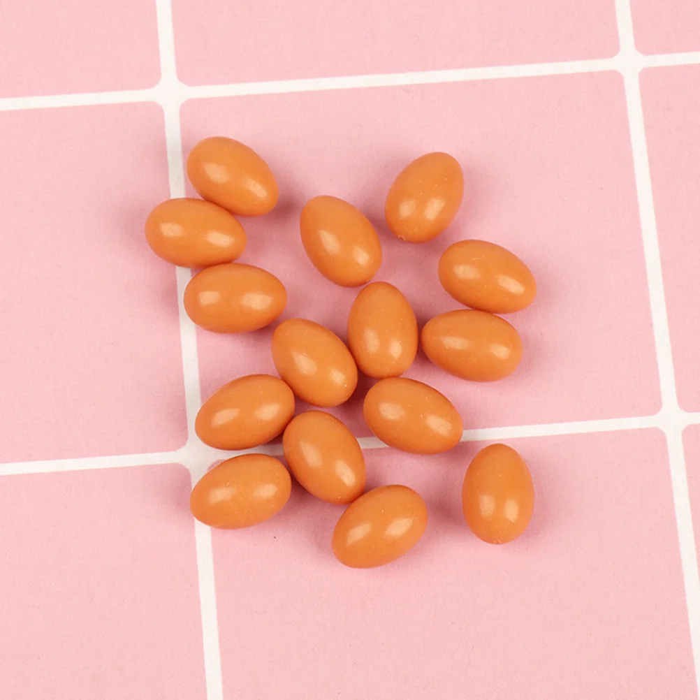 

30Pcs Realistic Miniature Eggs Lifelike Plastic Decoration DIY Craft Micro Landscape Ornament Mini Egg Adornments