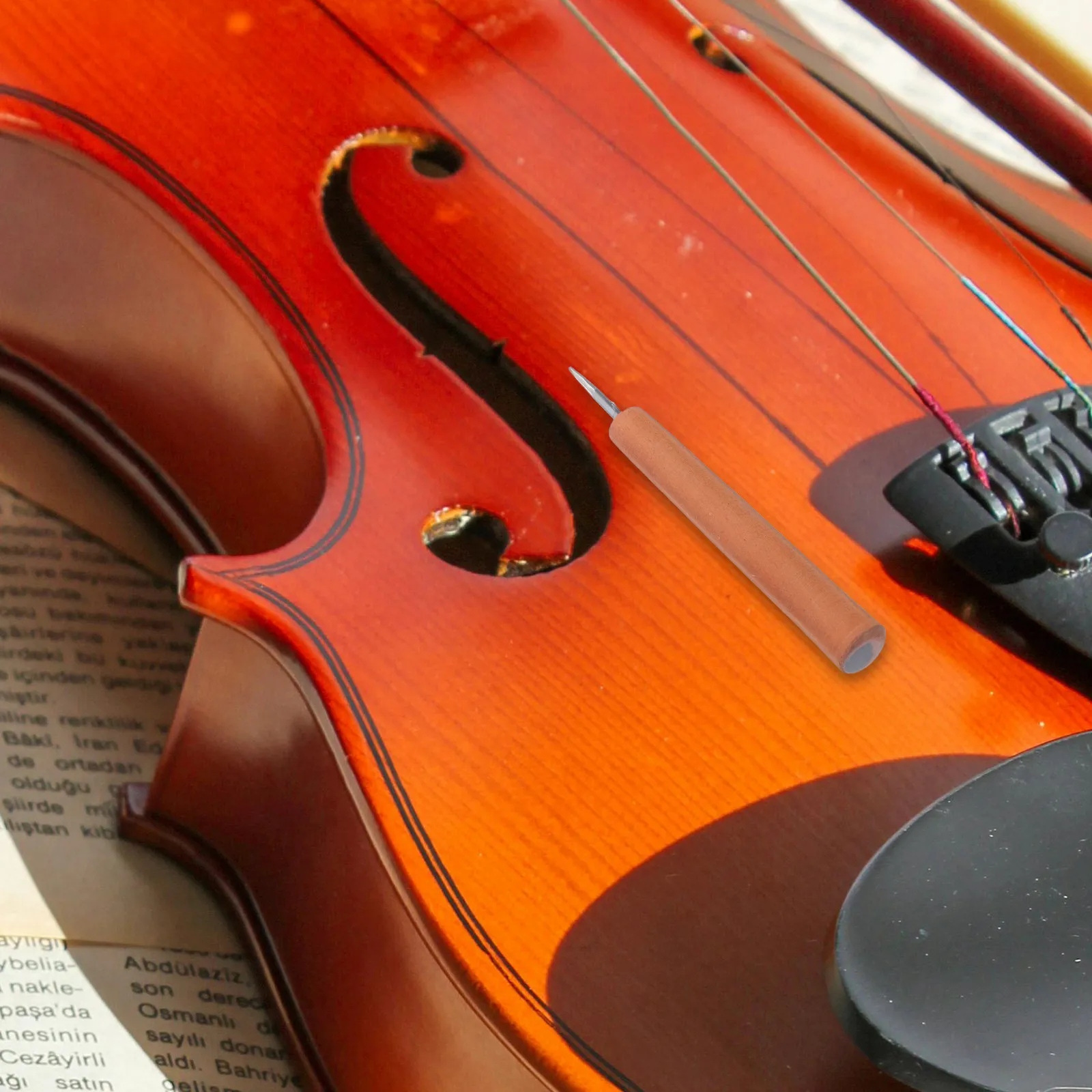 Violin Chinrest Screw Wrench Wooden Handle Ergonomic Comfortable Grip Essential Violin Chin Rest Adjustment Tool Instrument