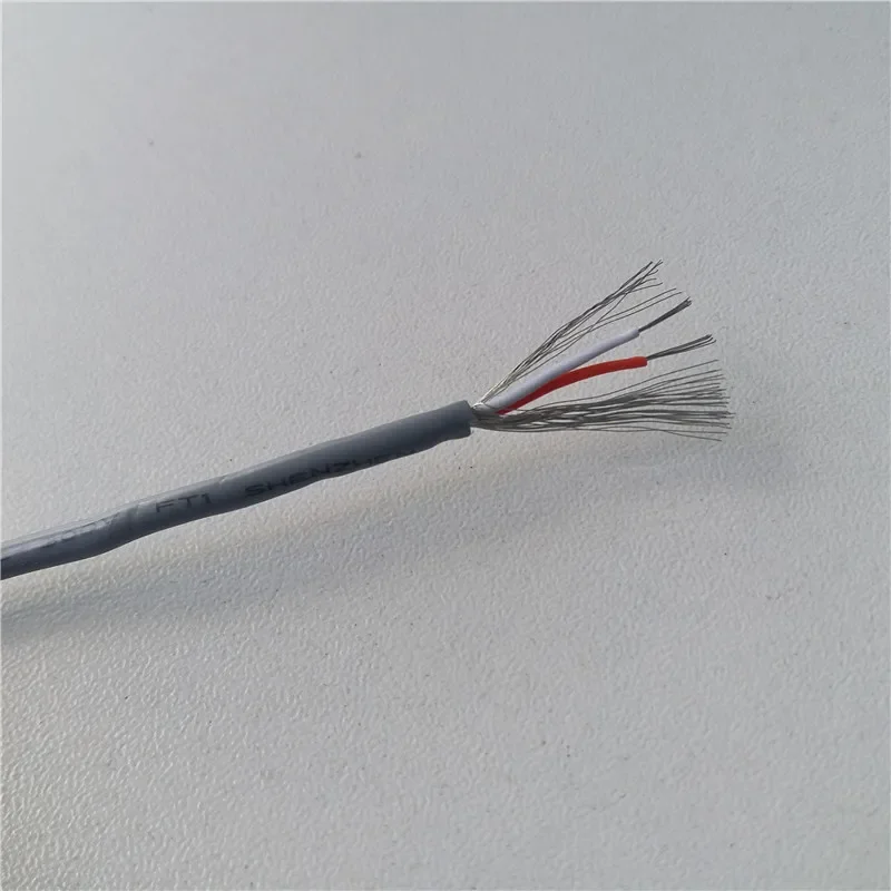 15-метровый сигнальный кабель, 2-жильный медный экранированный провод из луженой меди, 28AWG Аудиокабели сигнальных линий, аудиокабель, многожильный провод для усилителя