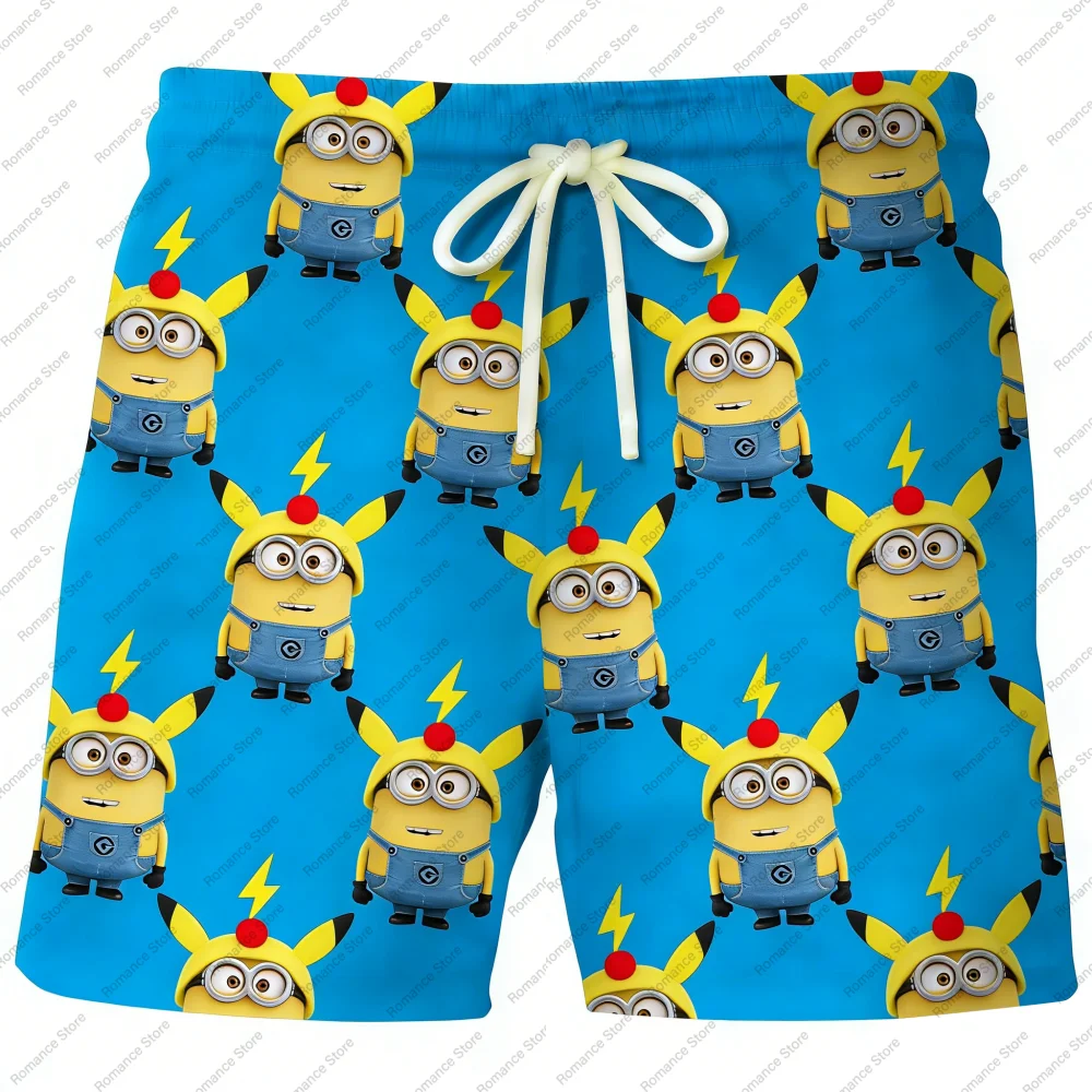 

2026 Despicable Me Shorts Summer Women's Casual Sports Shorts Plus Size Breathable Quick Drying Men's Sports Shorts With Pockets