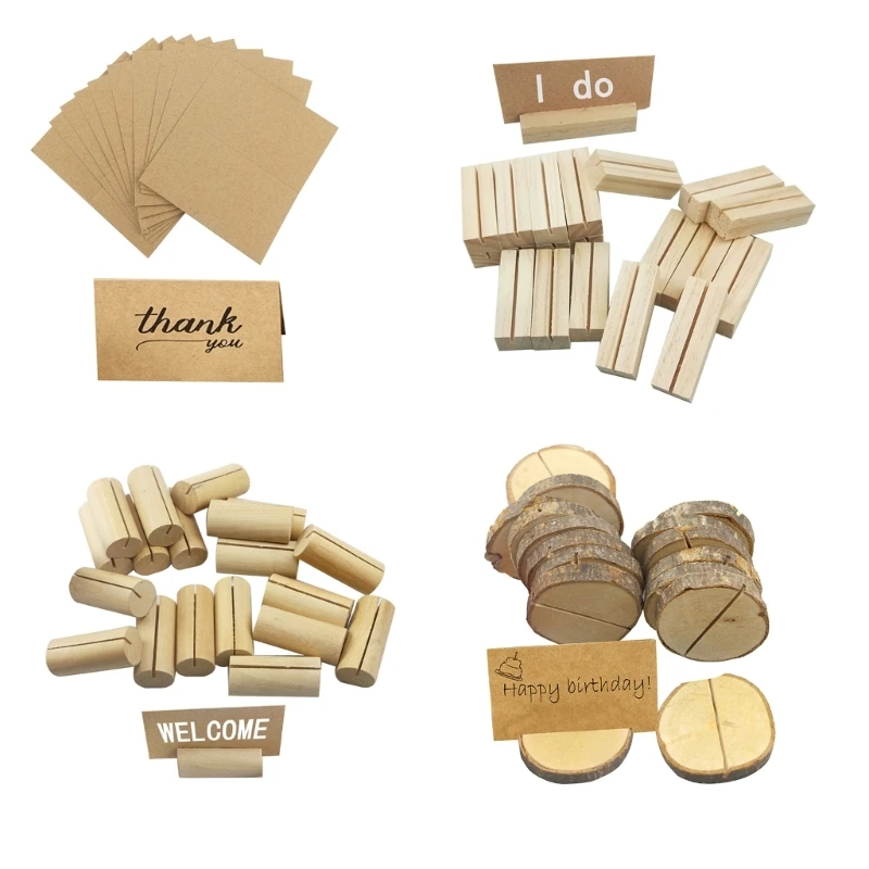 이름 메모 카드 홀더 사진 디스플레이 스탠드 10개 빈 메모 카드