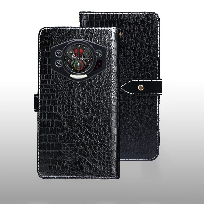 ل Doogee S119 حافظة فليب نمط التمساح حافظة جلدية فتحات بطاقة غطاء لملحقات الهاتف Doogee S119