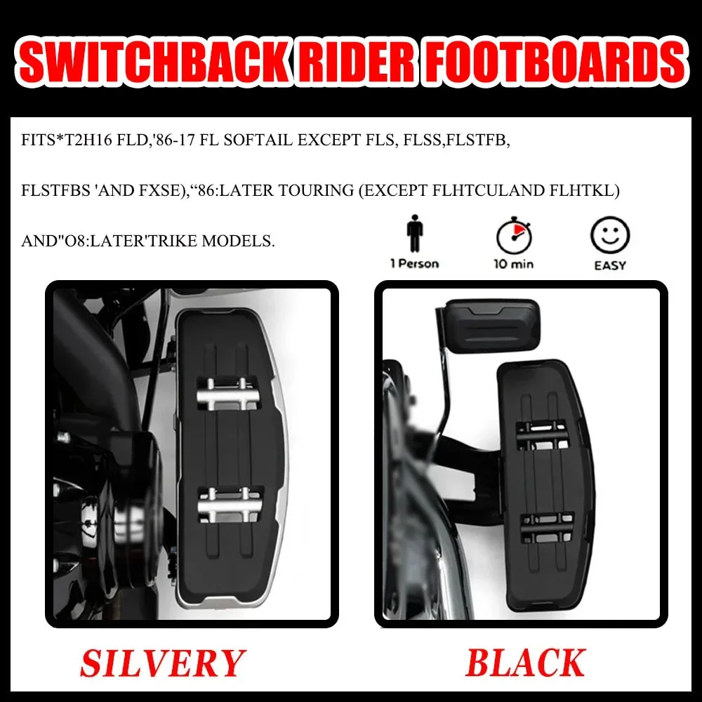 Motorcycle Accessories Return Footrests Pedal New For Harley Softail FLS 1986-2017 (except FLS, FLSS, FLSTFB, FLSTFBS and FXSE)