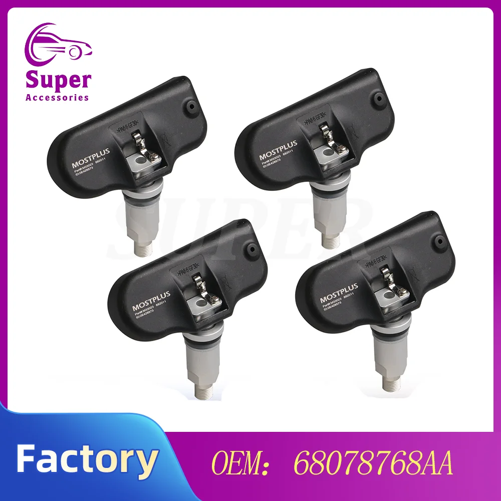 

1/4PCS Tire Pressure Monitor Sensor 56053031AD For 2008 Chrysler 300 Dodge Charger Journey 433MHZ TPMS 56053031AC 68078768AA
