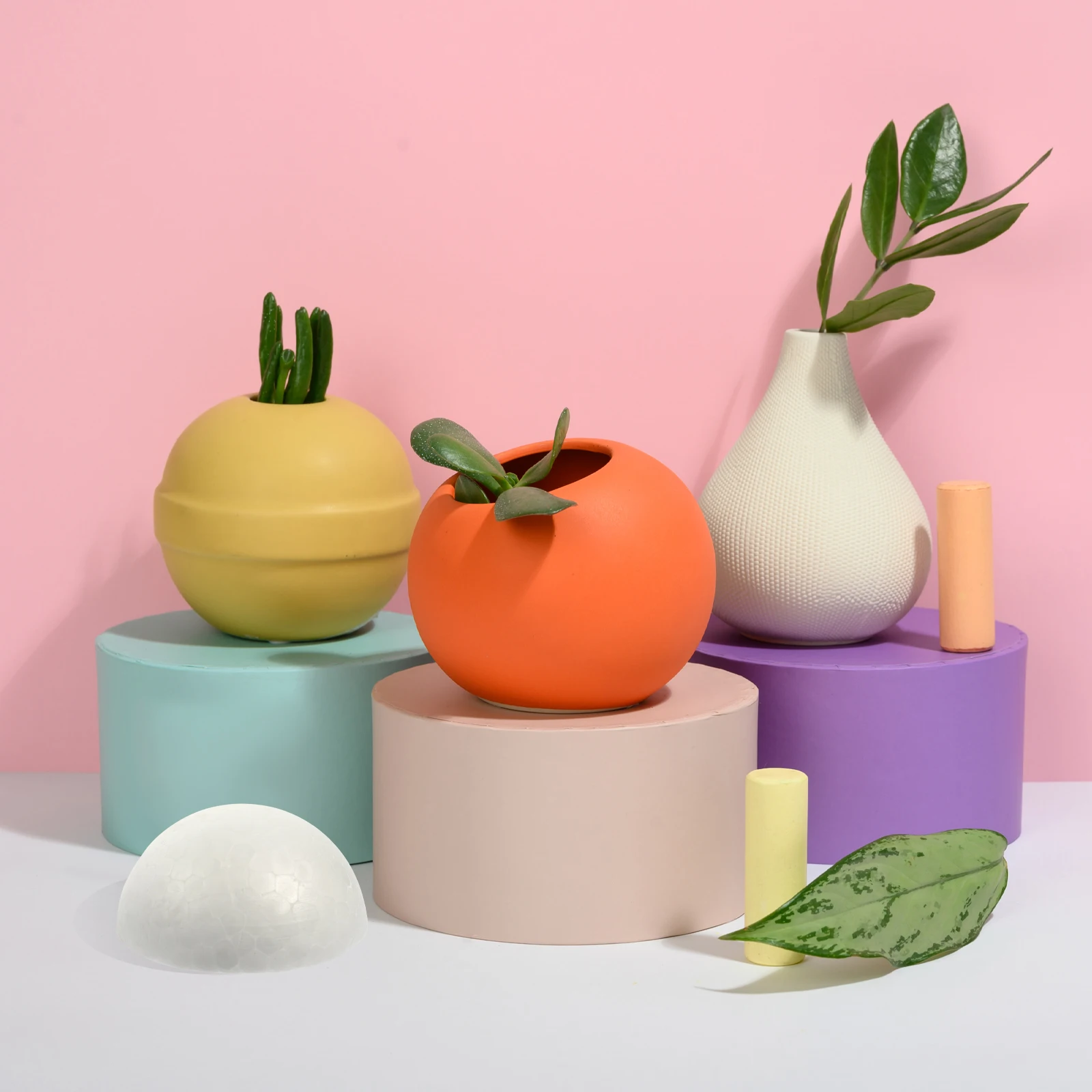 

30Pcs Foam Ball Decoration Semicircular Polystyrene DIY Craft Supplies Wedding Party Christmas Ornaments Handmade Craft