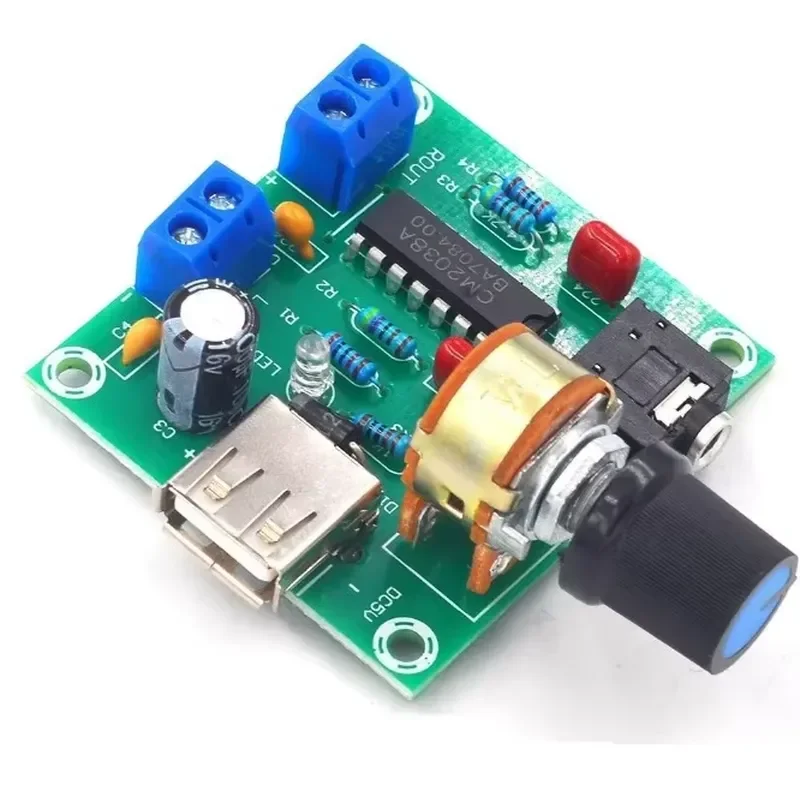 5V Mini Amplifier AC And DC USB Small Power Amplifier PM2038 Power Amplifiers 5Wx2 High-fidelity Product