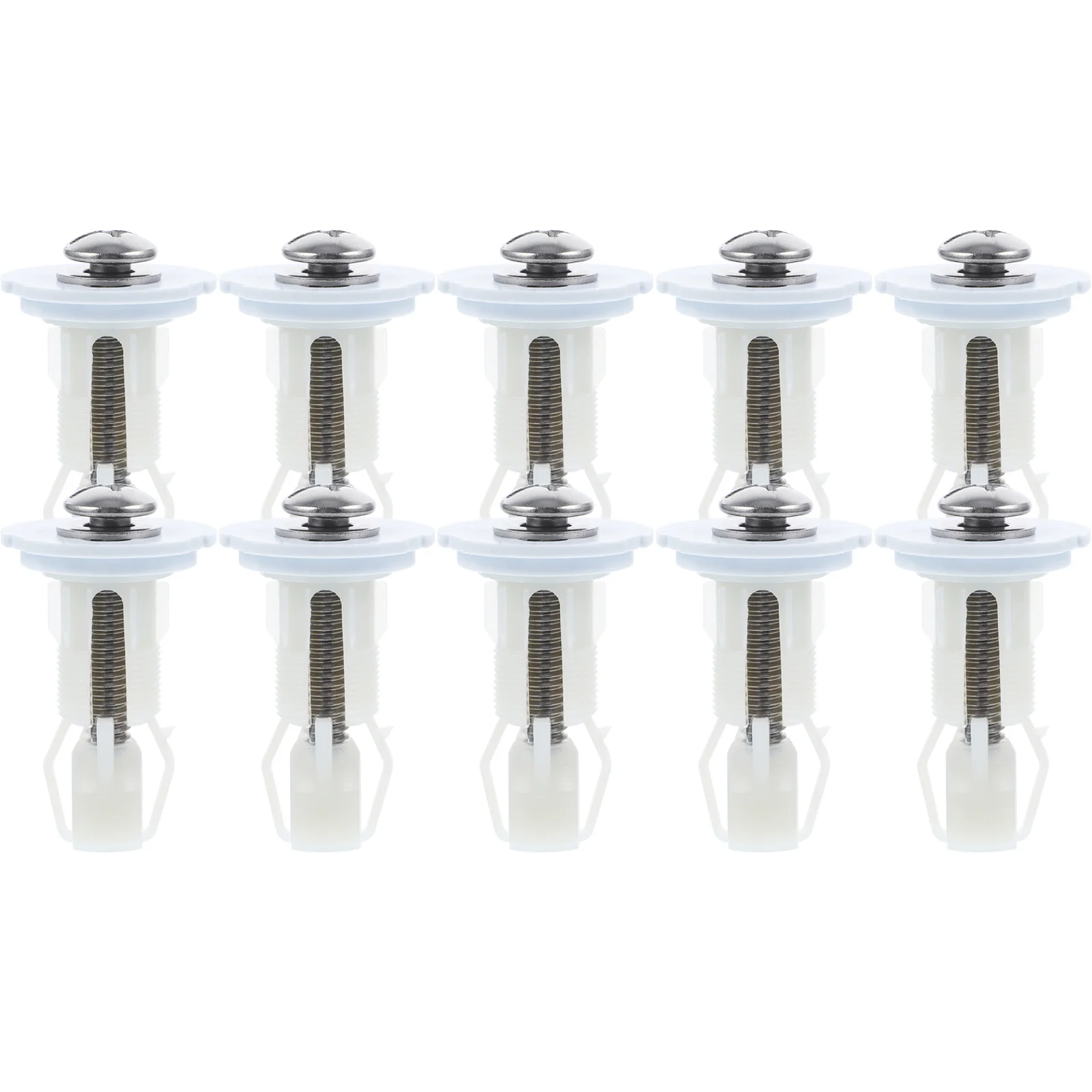 10 قطعة مسامير مقعد المرحاض الفولاذ المقاوم للصدأ النايلون بوم توسيع طقم مسامير ربط استبدال تركيبات عالمية اكسسوارات الحمام