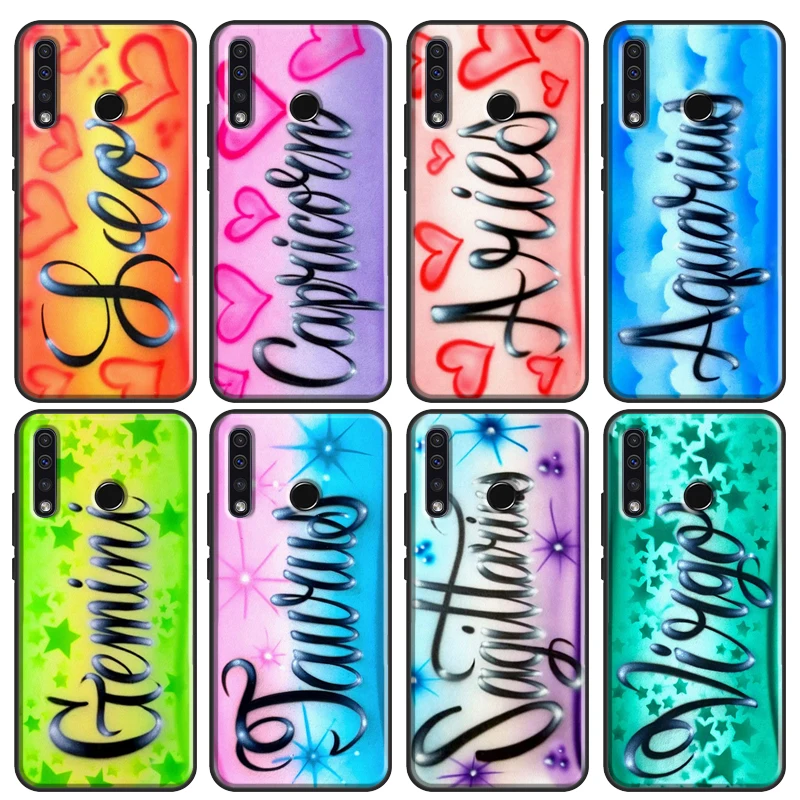 Aries Libra Pisces Virgo Capricorn Aquarius Case For Huawei P30 P20 P40 P60 Pro Nova 9 5T Honor Magic 5 Lite X8 X9a 50 70 Cover