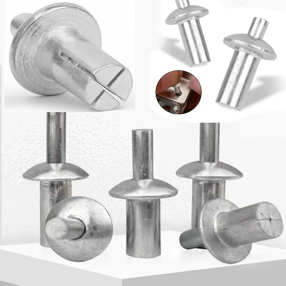 

7mm/9mm/11mm Aluminum Alloy Hammer Drive Expansion Rivets Head Piercing Rivet Drive Expansion Nails Board Wall Screws Fastener