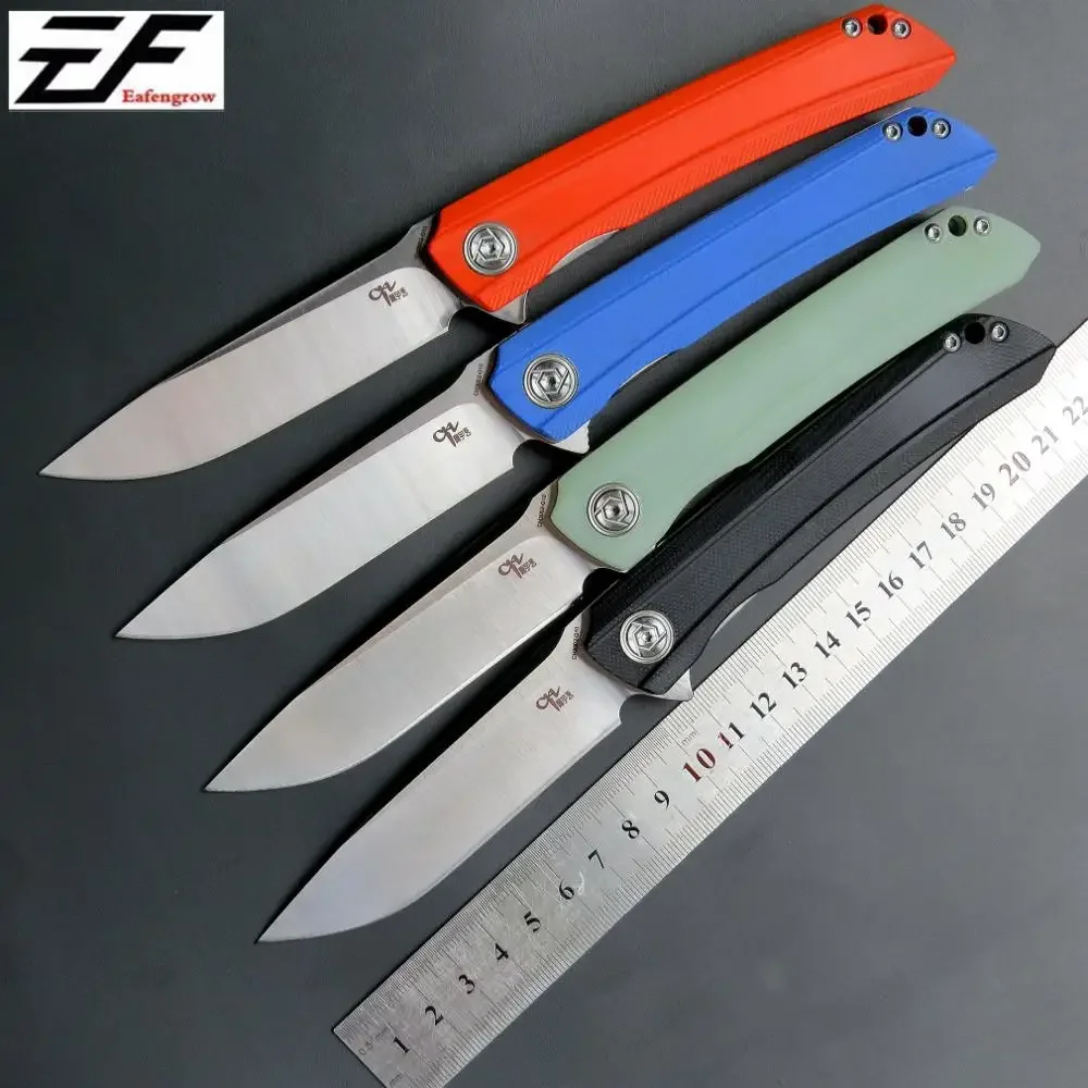 

Eafengrow CH3002 Pocket Folding Knives CH Outdoor EDC tool Knife D2 Steel Blade G10 Handle Tactical Hand knife