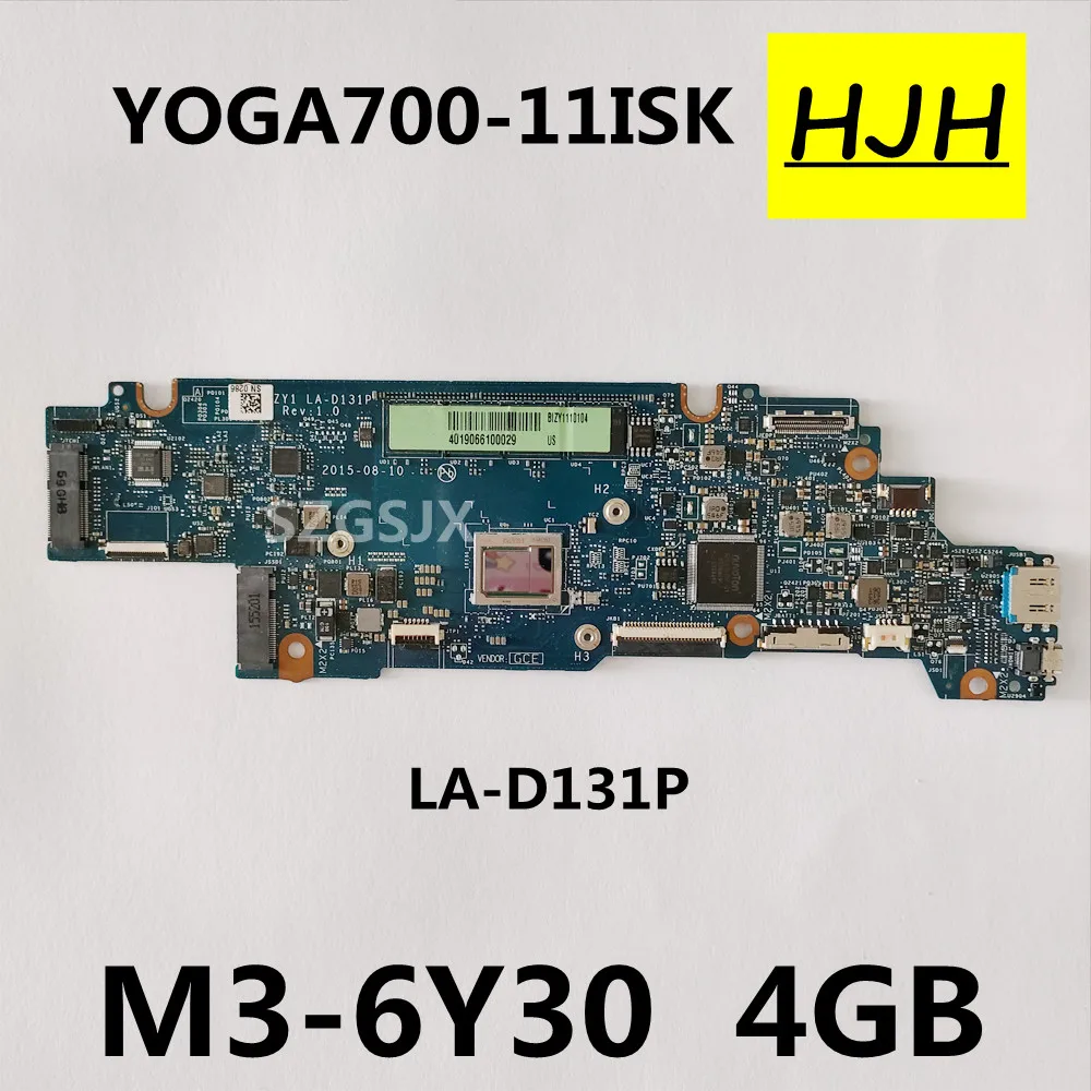 LA-D131P para lenovo yoga 700-11isk placa-mãe portátil com cpu M3-6Y30 ram 4gb 100% teste