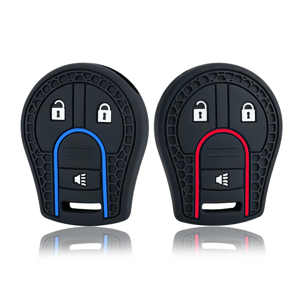 Silicone Car Key Case Cover For Nissan Versa March Tiida Altima Armada Cube Juke Maxima Pathfinder Rogue Sentra