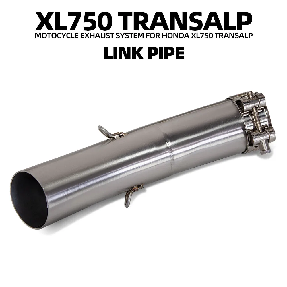 XL750 Exhaust Adapter Middle Link Pipe for Honda XL750 Transalp CB750 Hornet E-Clutch 2023-2026 51mm Motorcycle Exhaust Pipe Kit