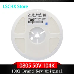 4000pcs 0805 capacitor 100nf 104 x7r 104 50v smd capacitor full reel 10%