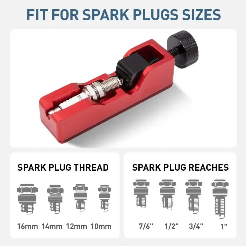

High Precision Spark Plug Gap Tool and 32 Blade Feeler Gauge Set Ideal for Auto Repair and Thread Adjustment