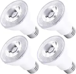 Par20 Led Bulbs 3000K Warm White Dimmable Flood 7W(50W Halogen Equivalent) E26 40 Degree Spot Light for Indoor 4 PACK