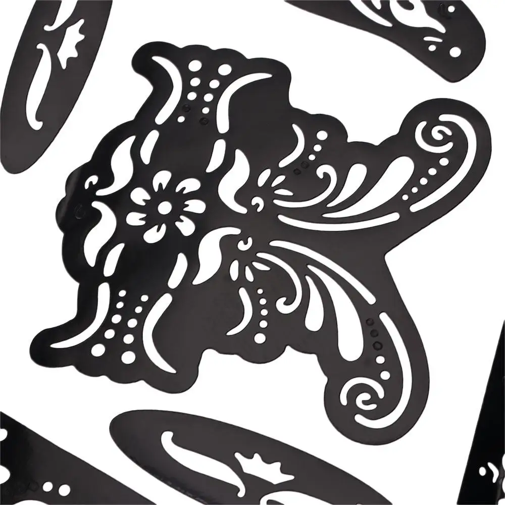 

Women Fashion Waterproof Reusable Body Art India Hand Art Stickers Tattoo Temporary Henna Template Tattoo Sticker