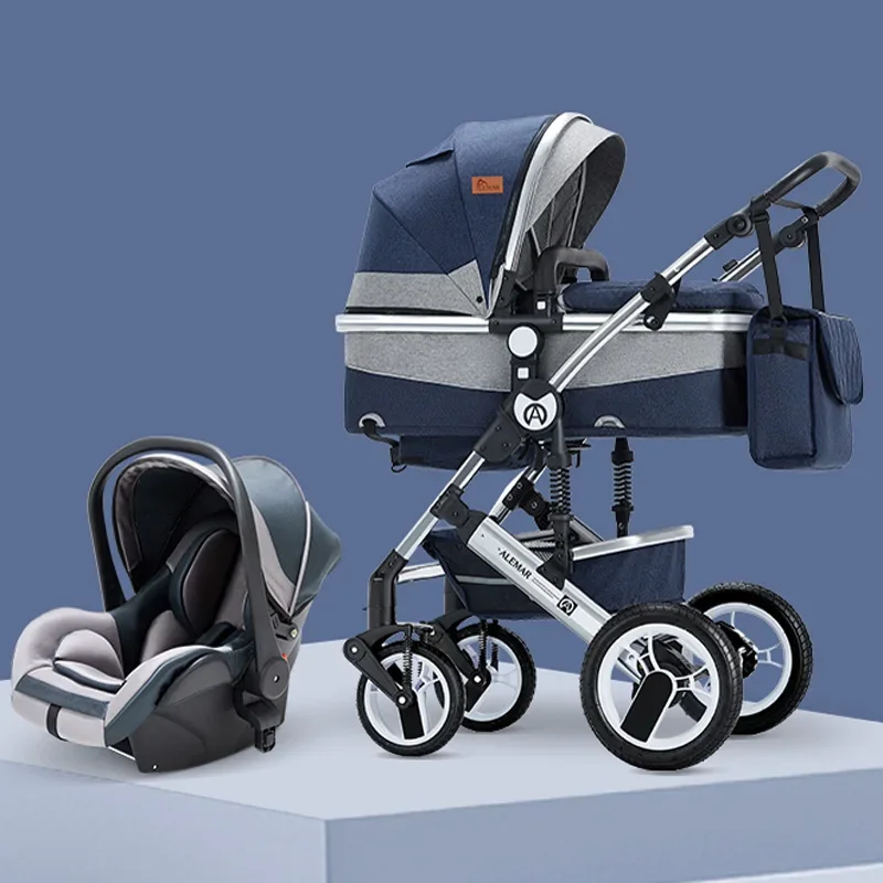 Kinderwagen 3 In 1 Kinderwagen Met Autostoelreissysteem Kinderwagen Met Autostoeltje Pasgeboren Comfort Autostoeltje 0 ~ 36 Maanden