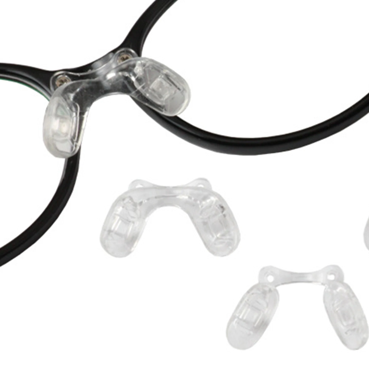 1 PC U Shape Silicone Conjoined Eyeglass Soft Nose Pads For Glasses Anti-Slip Insert Nose Pad