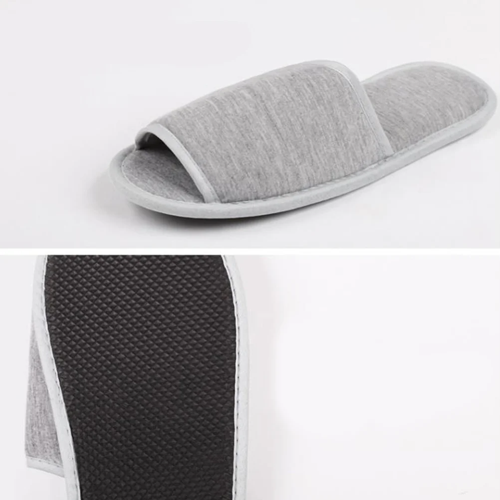 Travel Open Slippers Portable Folding Slippers Business Trip Slippers for Home Hotel (Grey) portable slippers