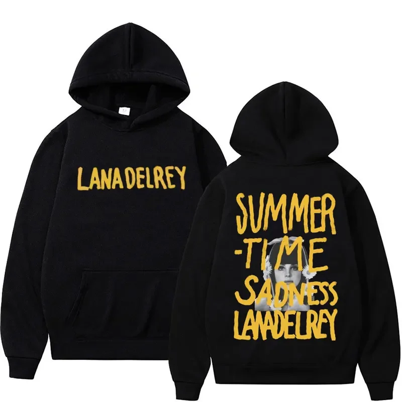 Singer Lana Del Rey Summertime Sadness Hoodie Born To Die Album Print Sweatshirts Men's Women Fashion Autumn/Winter Warm Hoodies