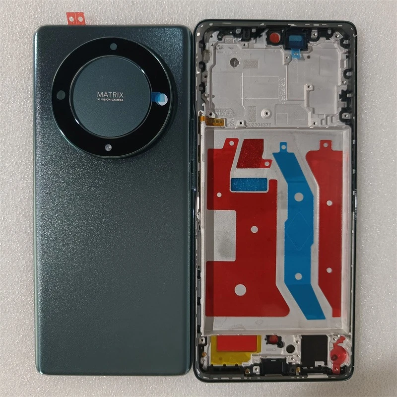 

Full Housing Case For Honor X9A Magic 5 Lite Middle Frame+Battery Cover door With Camera Lens Replacement Parts