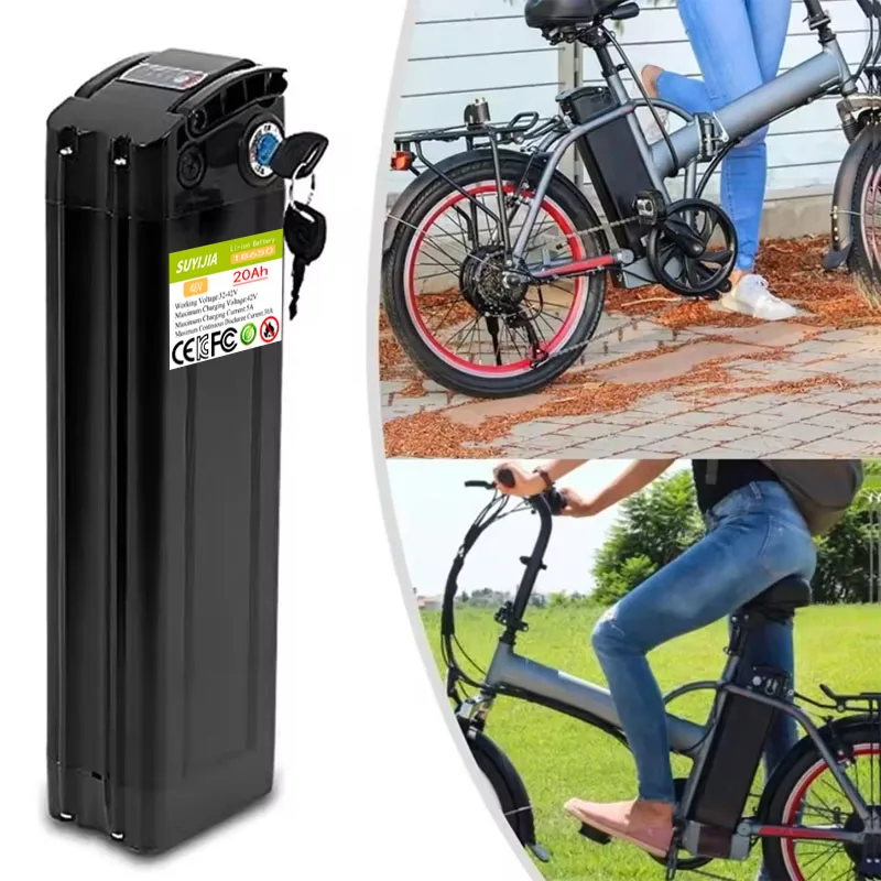 18650 Rechargeable Lithium Battery: 36 V-48V, 30 Ah, Built-in BMS, Used for Bafang Silverfish 250 W-1000 W Motor Kit