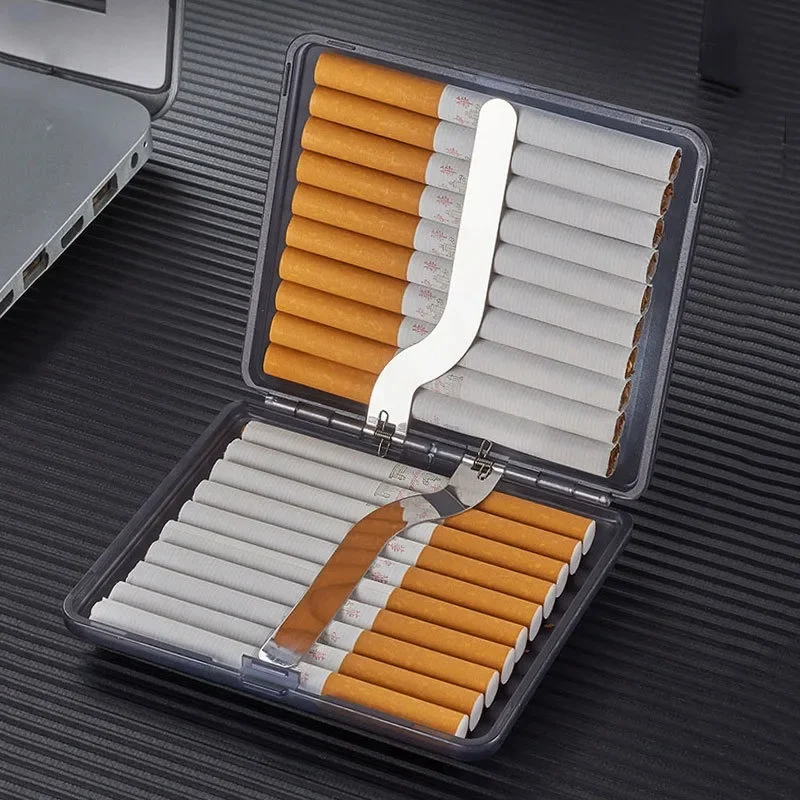 Waterproof Cigarette Case Transparent Matte Tobacco Holder Portable Pocket Storage Smoking Box For Smoker Men Gift