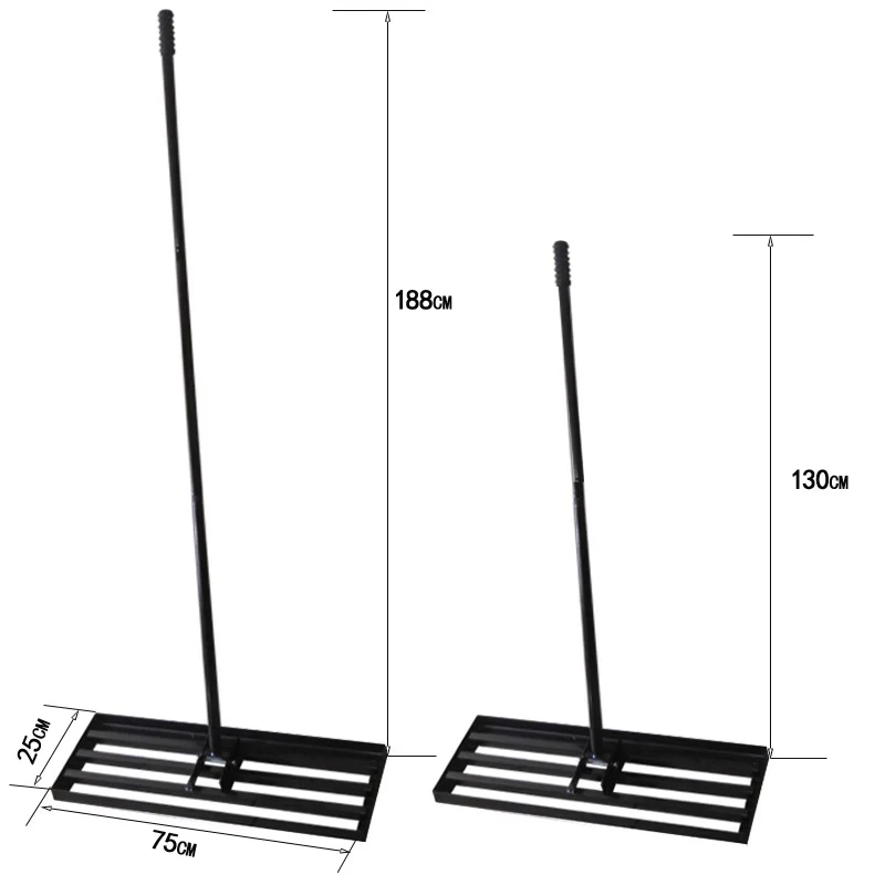 Large/Medium Lawn Levelling Rake Heavy Duty Effort Saving Lawn Level Tool Lawn Leveler for Yard Garden Golf Course Ease Level