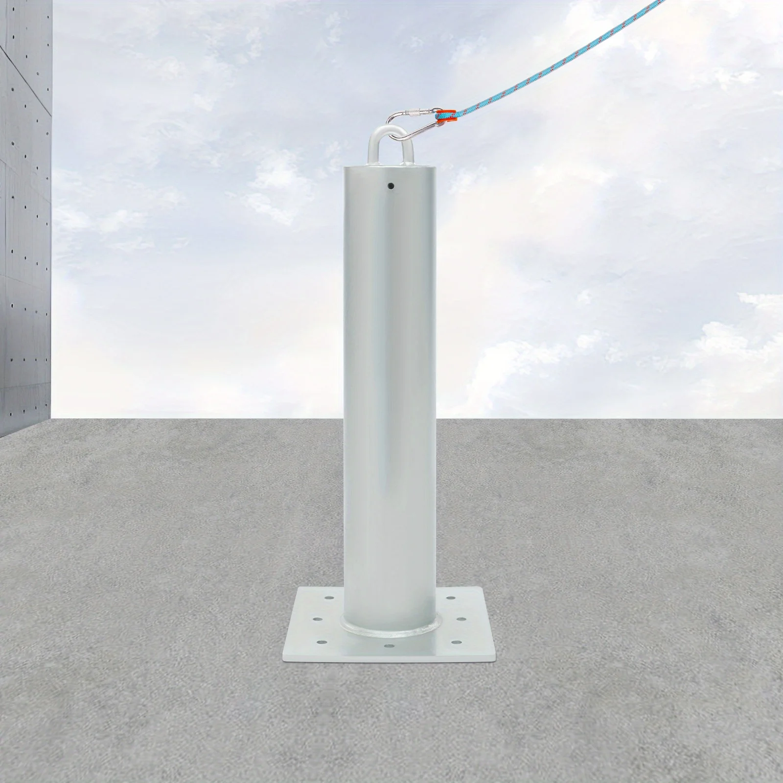 Heavy-Duty 24"x10" Fence Post Base | 5000lb Capacity Anchor Base for Deck/Balcony/Pool