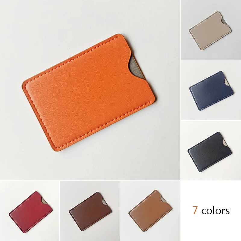 Classic PU Leather RFID Blocking Slim Credit Card Wallet Organizer Anti Theft Multi Slot Travel Essential for Men Women