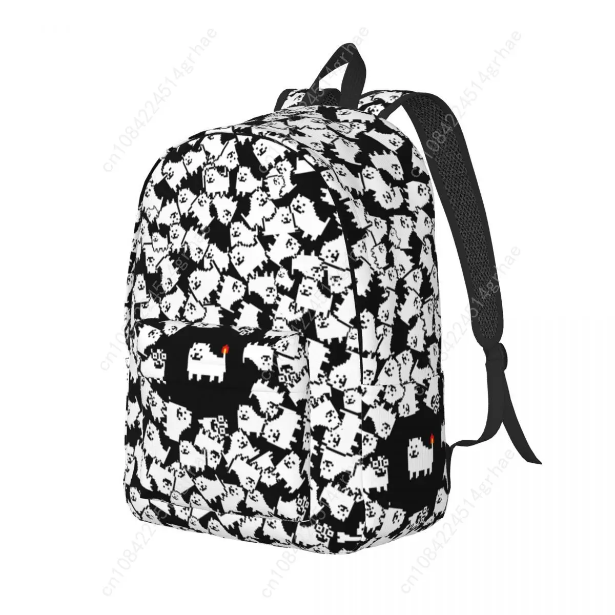 Undertale Annoying Dog Classic Backpack with Pocket School Hiking Travel Video Game Cute Daypack Men Women College Shoulder Bag