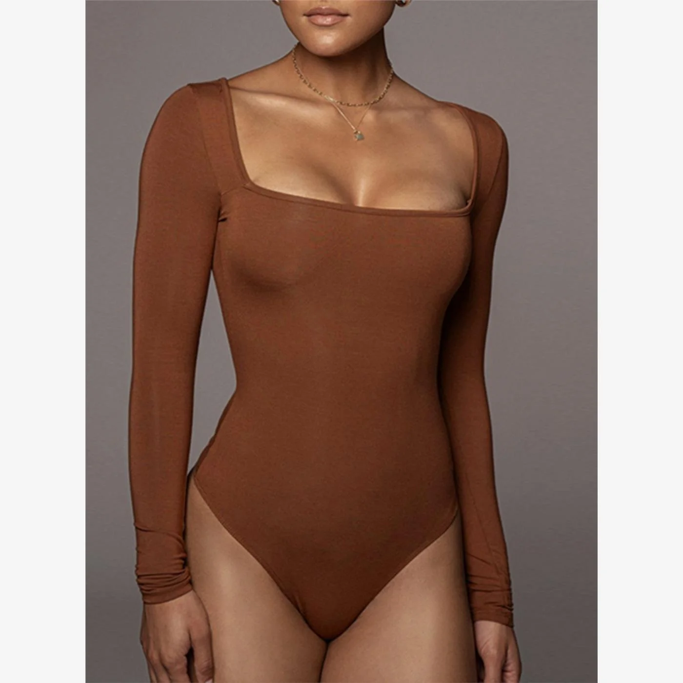 

Женский облегающий комбинезон из ПВХ-ткани Cleanfit, длинный рукав, для среднего возраста, на зиму