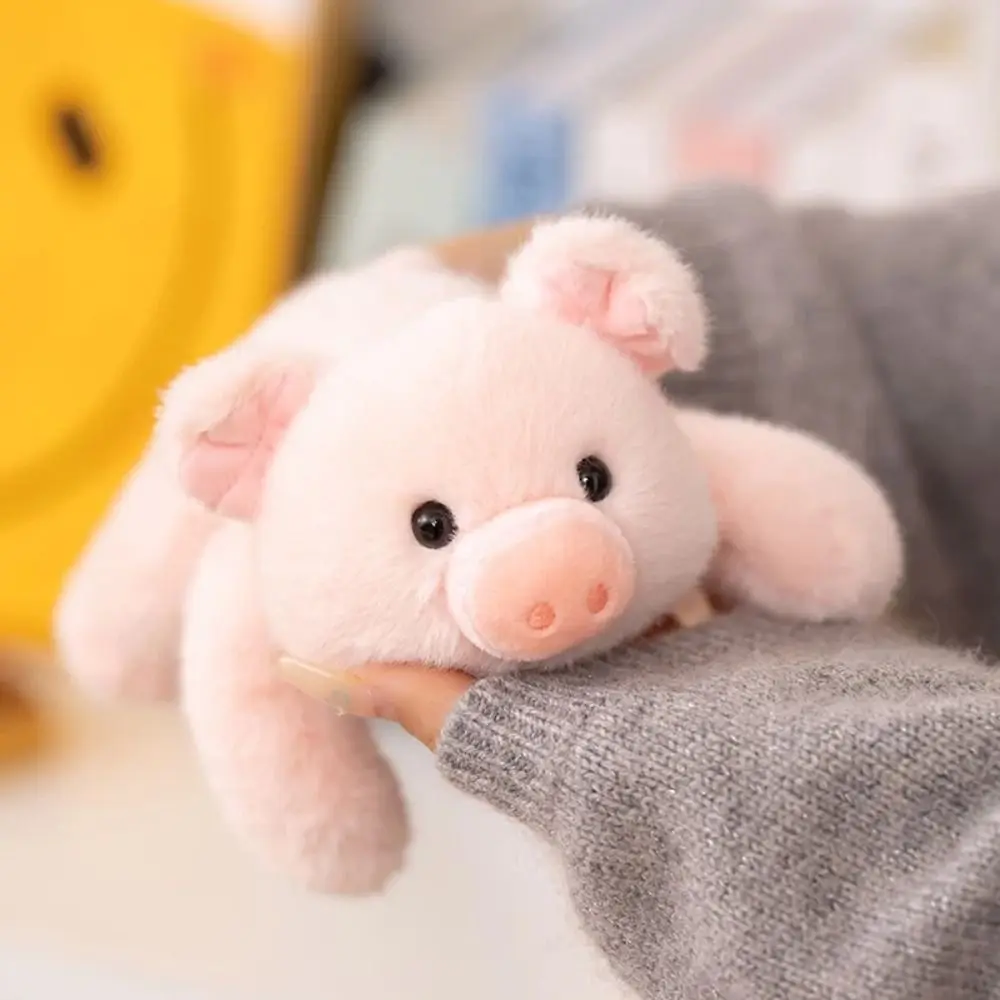 Comforting Sloth Husky Lying Animal Pig Panda Table Ornament Raccoon Bear Soft Pillow Cartoon Stuffed Animal