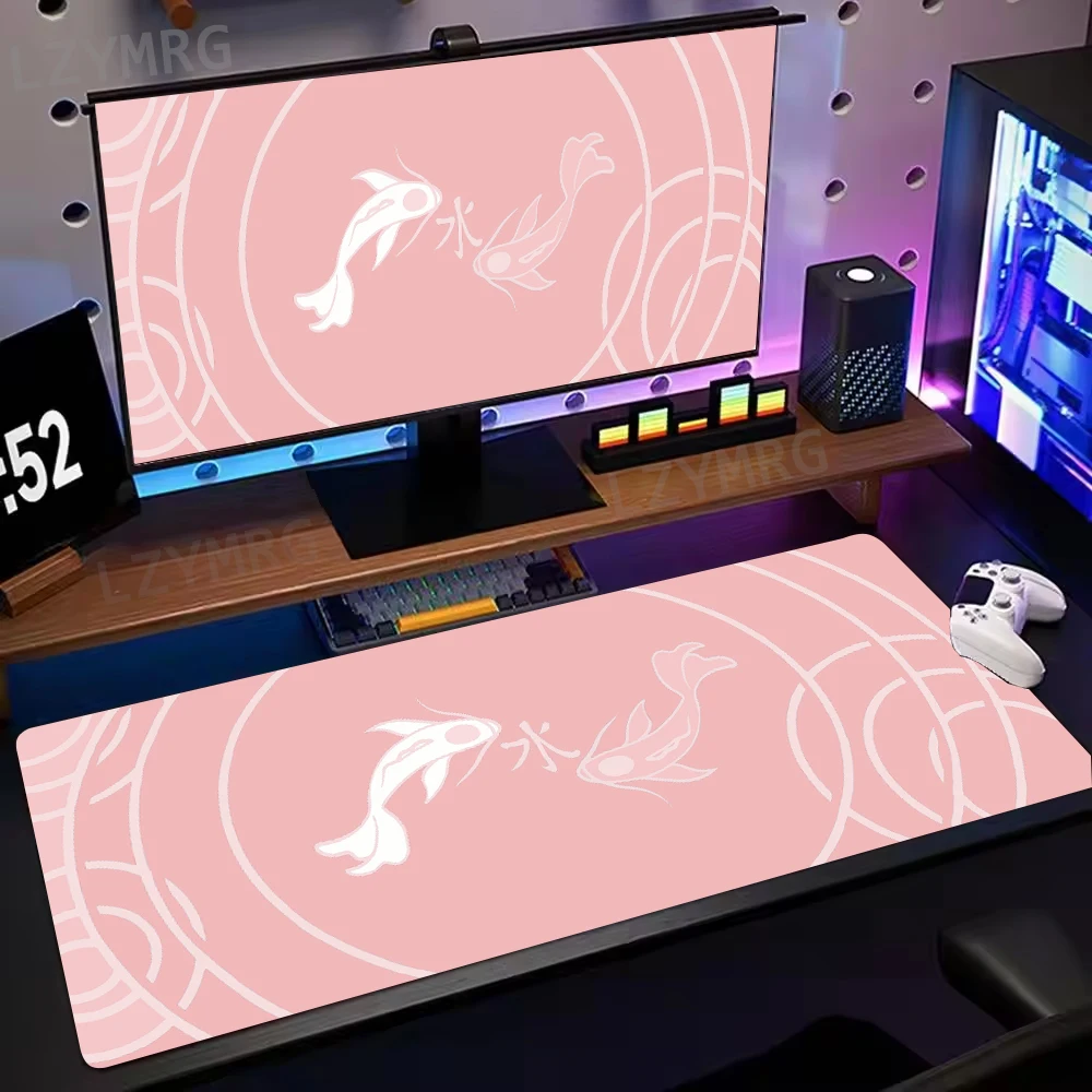 

Koi Taichi Neutral Mouse Pad Large Rubber Base Anti-slip PC Desk Accessories Mousepad for Office & Gamer Keyboard Mats Decor Mat