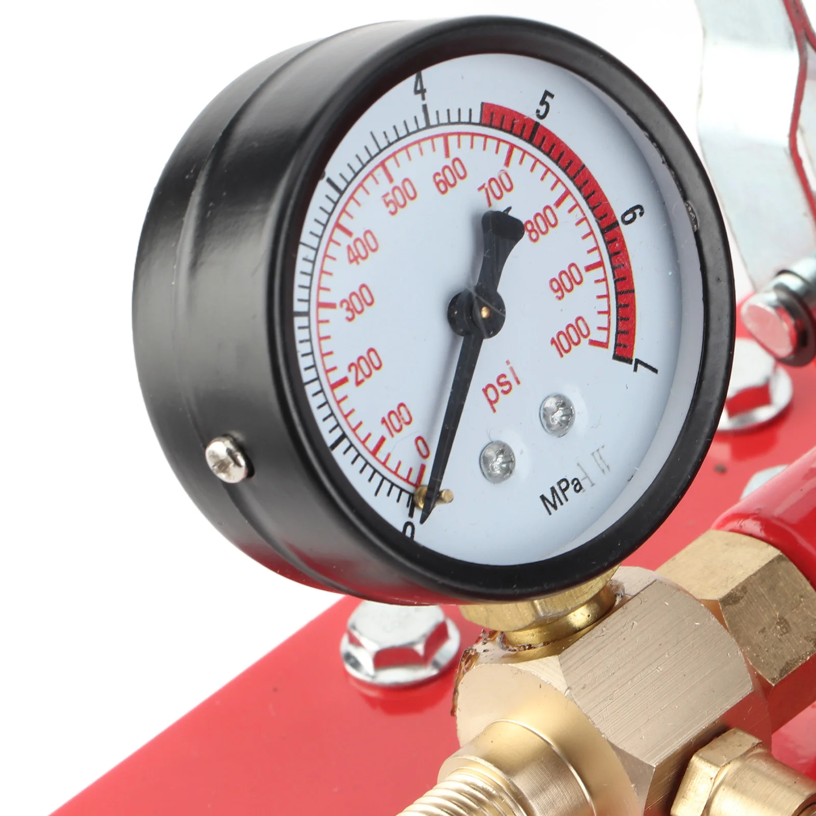 1000PSI 7MPa Manual Hydraulic Test Pump Pipe Valve Water Pressure Tester Hand Tool Pipe Pressure Testing Tool Pressure Test Pump