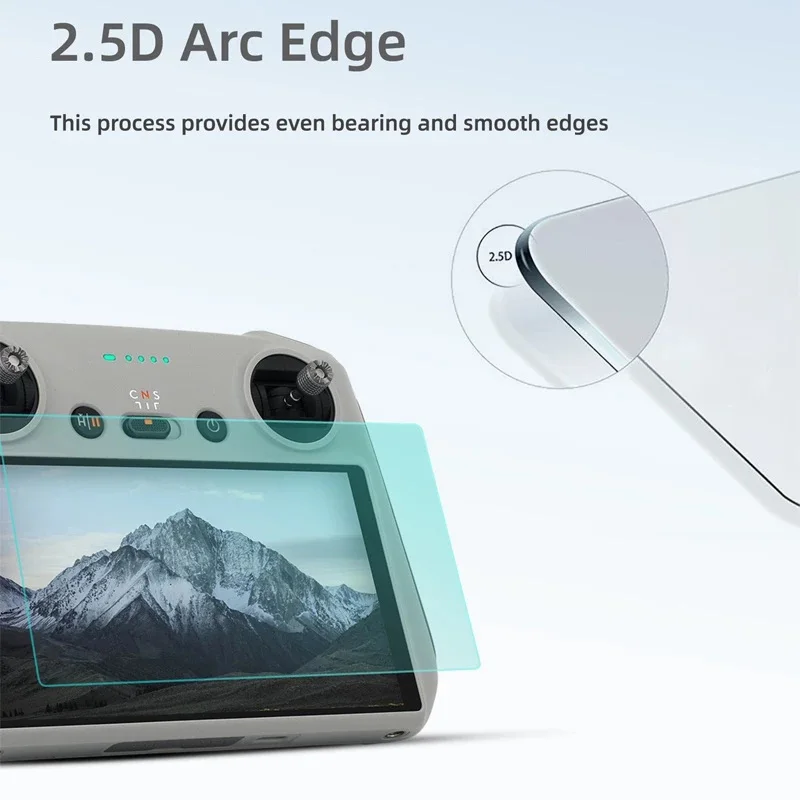 3 in 1 For DJI RC Remote Control With Screen Lanyard Strap Tempered Glass Film Set For DJI Mini 3 Pro Drone Accessories