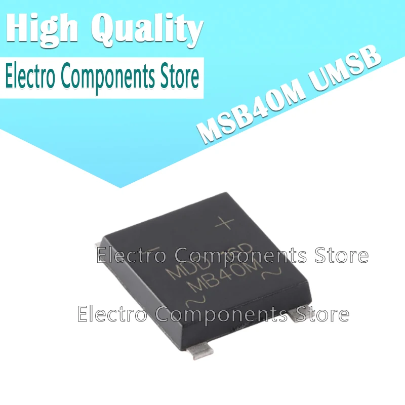 10PCS MSB40M MB40M UMSB 1000V 4A Glass Passivated Surface Mount Single Phases Diode Bridge Rectifier SMD