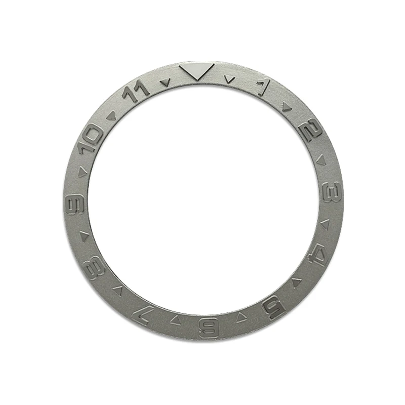 38mmx31.5mm Flat Metal Watch Bezel Insert Ring Fits SKX007 SKX009 SRPD Watch Case NH36 NH35 Movement Men Watch Ring Parts