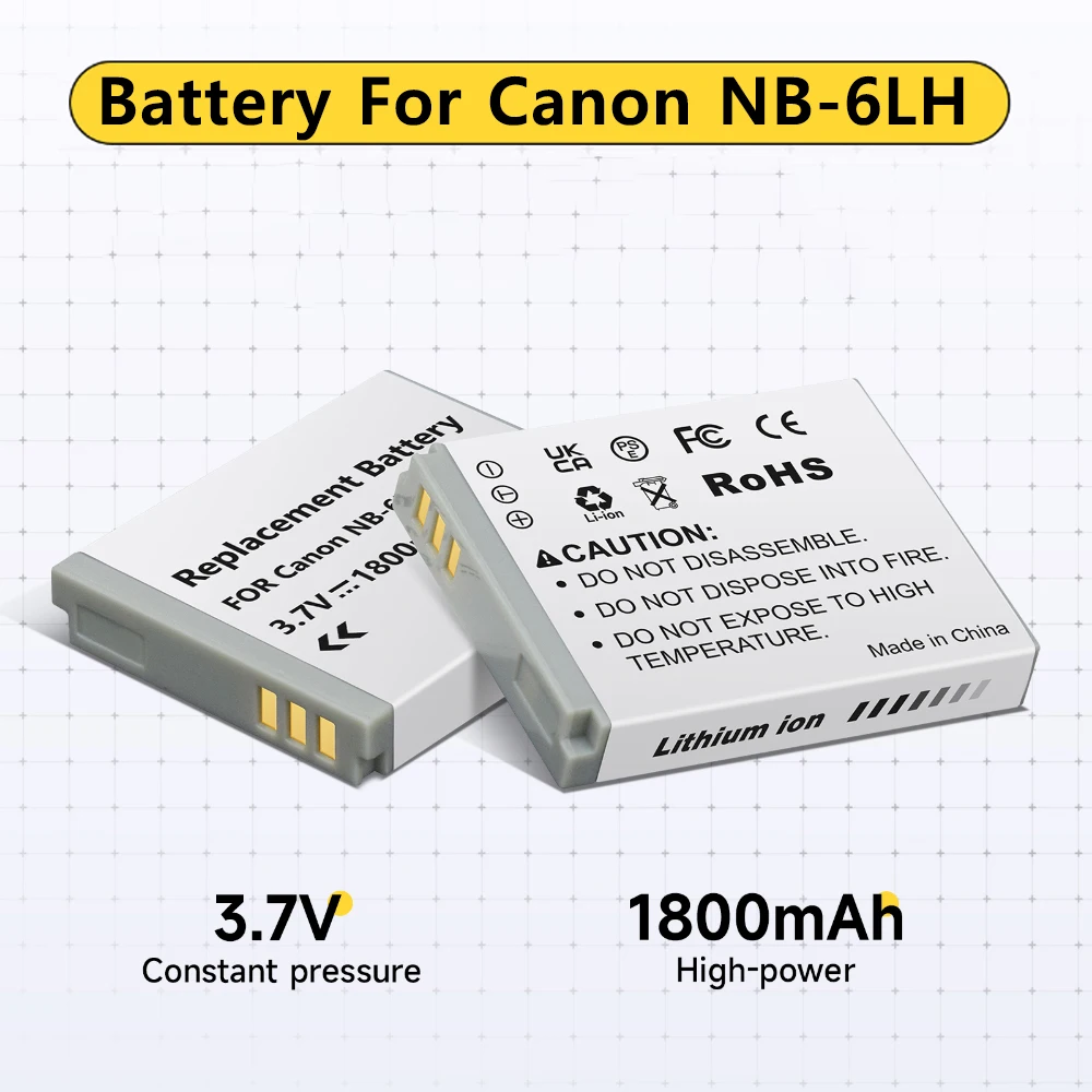 

PALO 1-4PCS NB-6L NB6LH Battery 1800mAh NB 6L NB-6LH Camera Battery For Canon PowerShot SX700HS IXUS 310 280HS SX270HS SX530