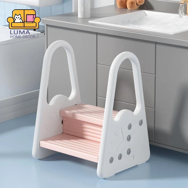 

Luma Baby Folding Step Stool Easy Storage Children's Cushion Footstool Baby Face Washing Staircase Washbasin Cushion Foot Stool