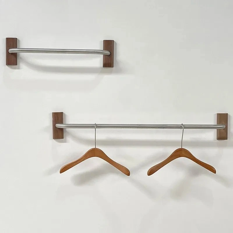 

Ретро-металлическая вешалка для одежды - настенная винтажная стойка для демонстрации одежды в бутике, для хранения одежды, в стиле индастриал-шик.