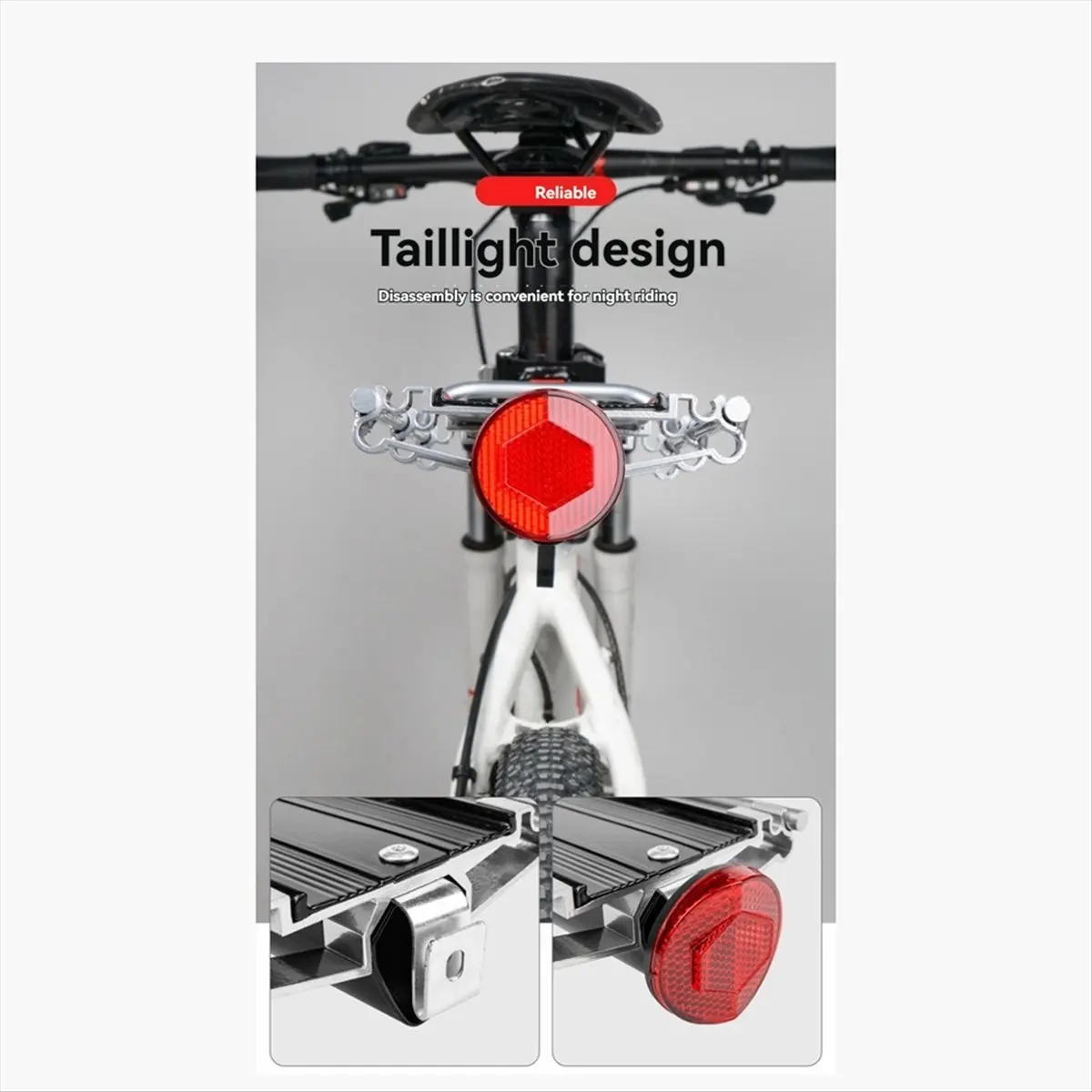 ABME New Bicycle Carrier Rack Bicycle Post Rear Shelf Mountain Road Bike Rear Mount Tail Aluminum Alloy Bag Support Black