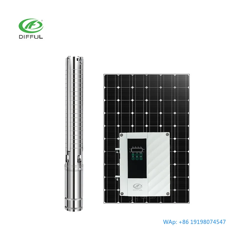 

Stainless Steel Brushless DC Solar Submersible Centrifugal Pump For Irrigation