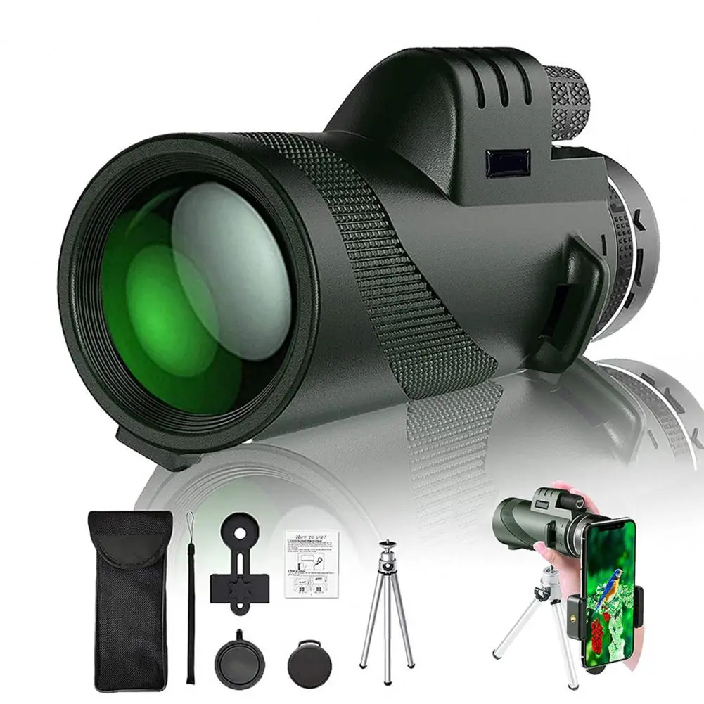 80x100 تلسكوب الجيب أحادي العين مع ترايبود المشي لمسافات طويلة في الهواء الطلق الصيد تلسكوب محمول مع محول الهاتف الذكي 2025 #1