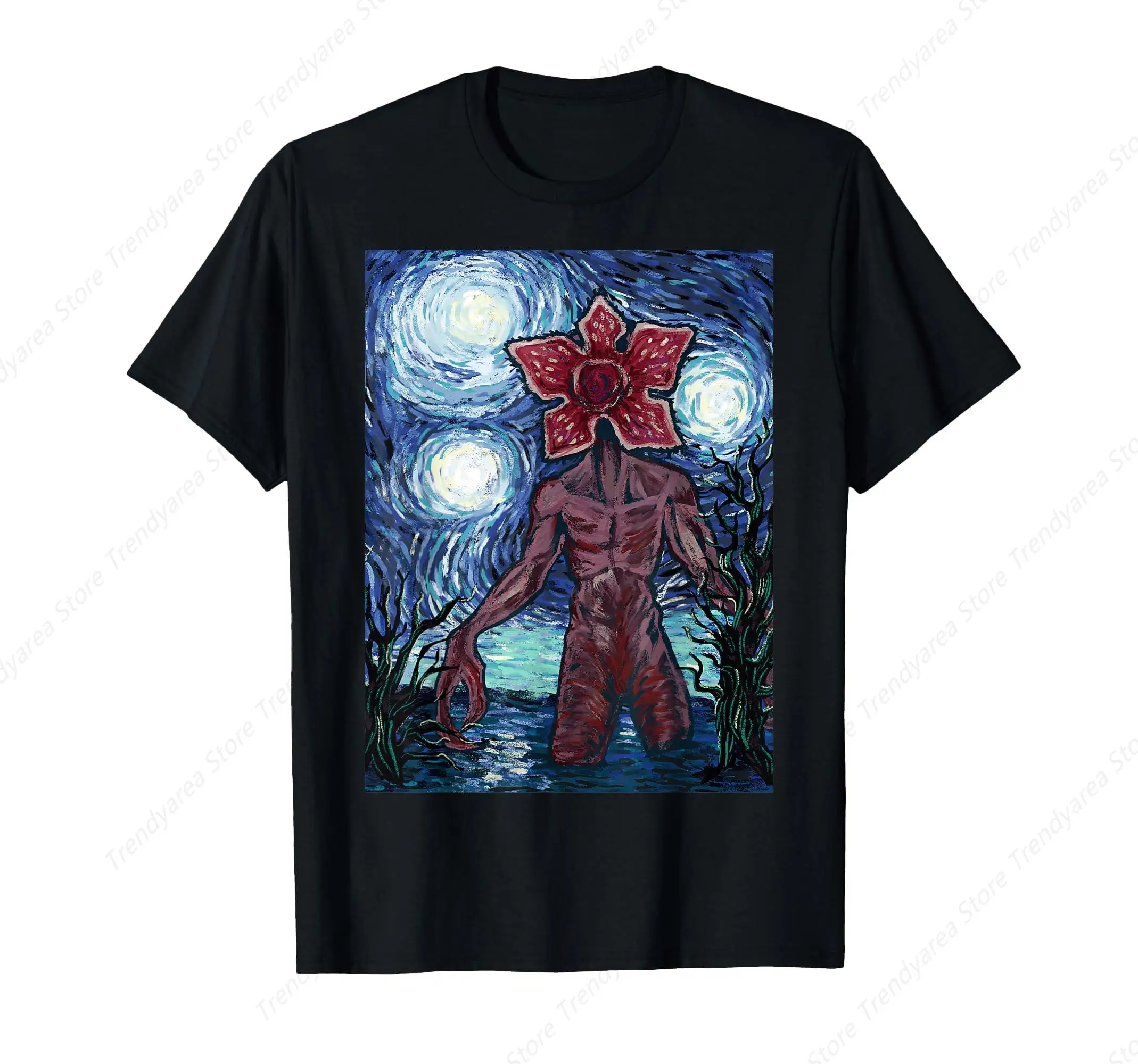 

Fashion And Casual Demogorgon Starry Night Style T-Shirt