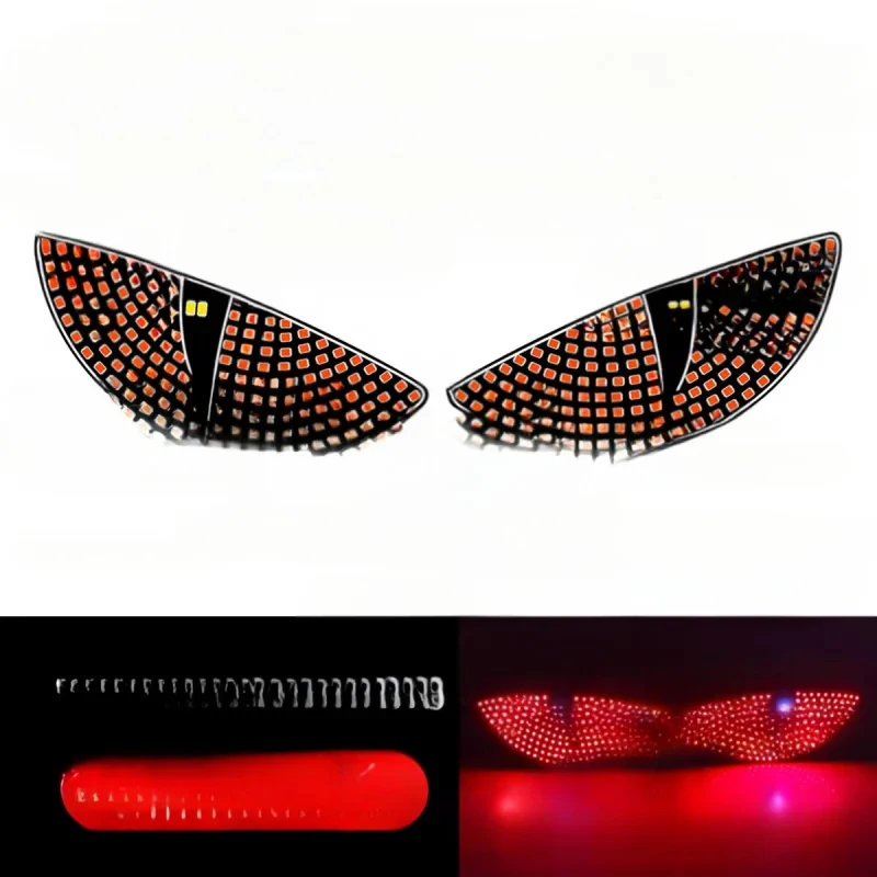 Suitable & Trucks: Large USB Dynamic Demon Eye Lights & LED Displays Windshields & (Cool Style)