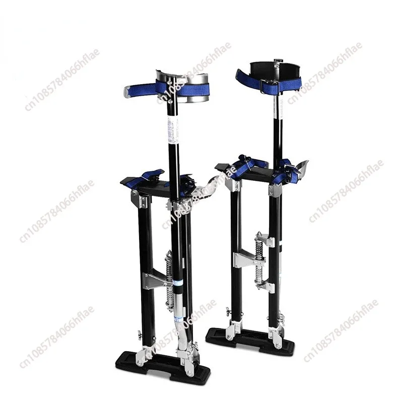 Drywall Stilts 18''-30''/36''-50'' Adjustable Aluminum Tool Stilts with Protective Knee Pads Non-Slip Work Stilts for Home